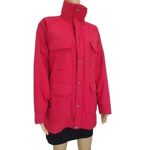 VINTAGE The Woolrich Woman Thinsulate Red Snap Close Winter Coat Size Large